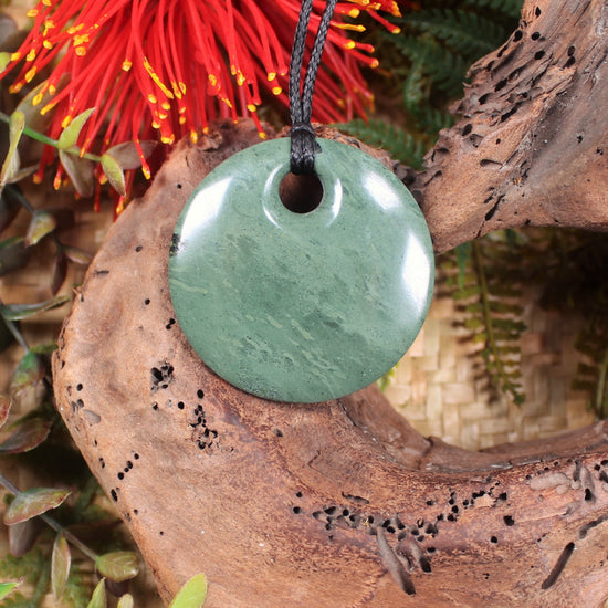 Porowhita or Pi Stone carved from NZ Pakohe or Argillite