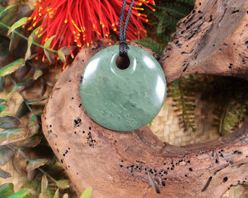 Porowhita or Pi Stone carved from NZ Pakohe or Argillite