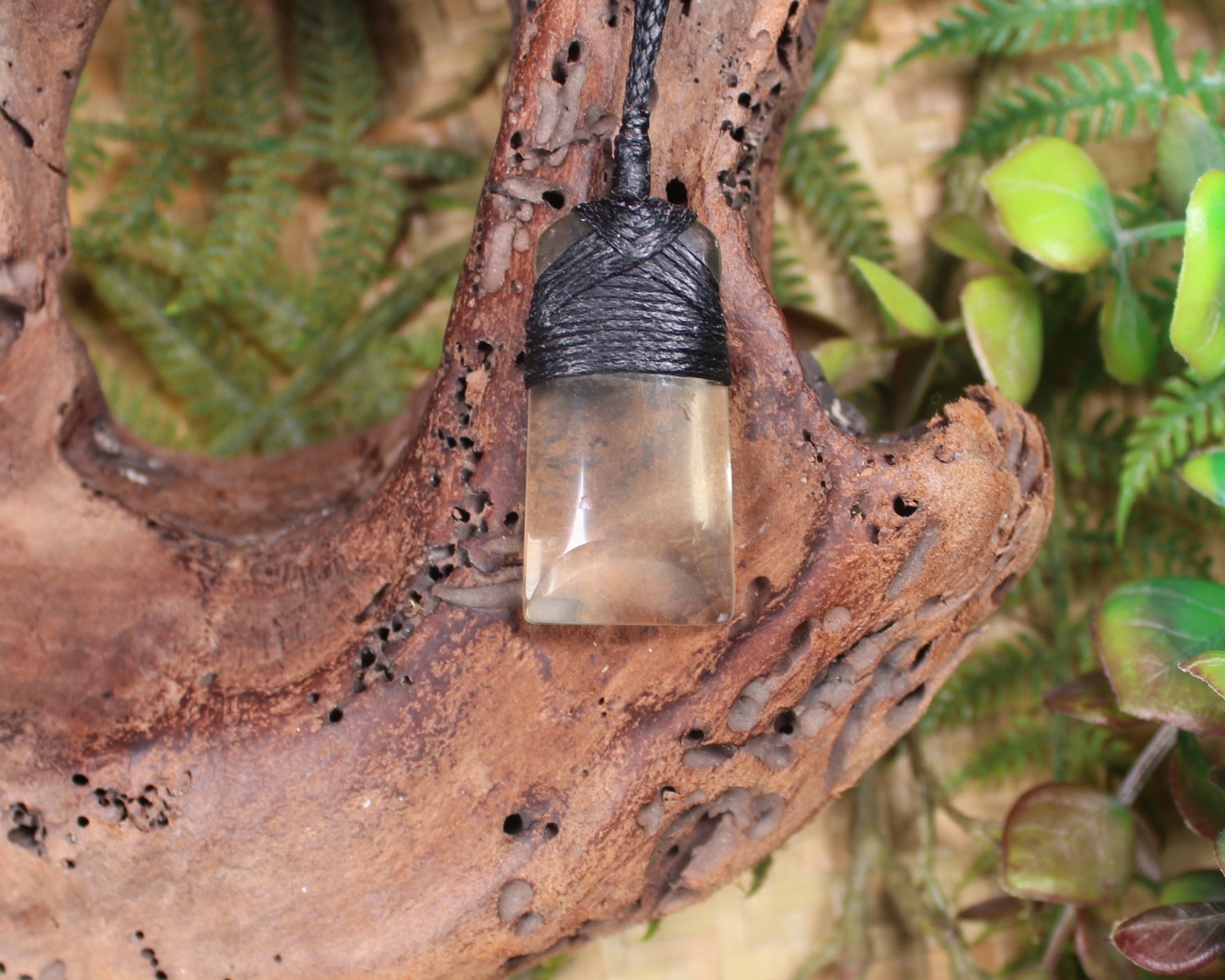 Lemon Quartz carved into a Toki or Adze