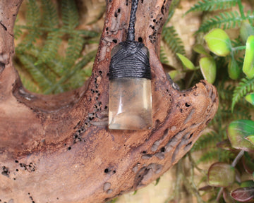 Lemon Quartz carved into a Toki or Adze