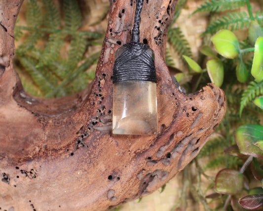 Lemon Quartz carved into a Toki or Adze