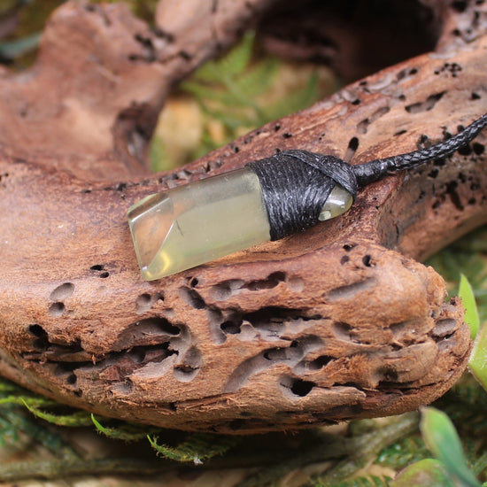 Lemon Quartz carved into a Toki or Adze