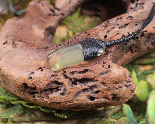 Lemon Quartz carved into a Toki or Adze
