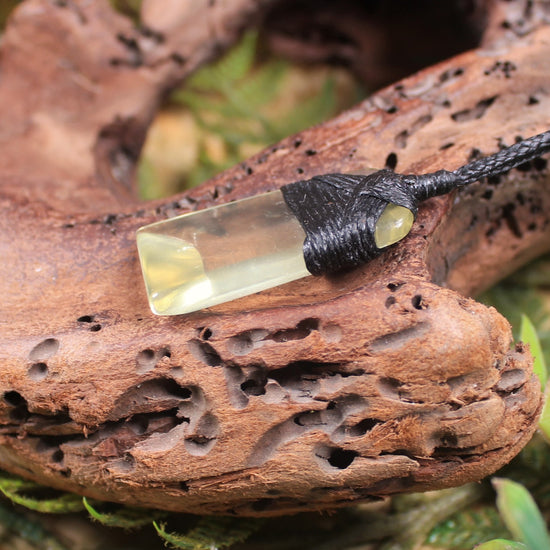 Lemon Quartz carved into a Toki or Adze
