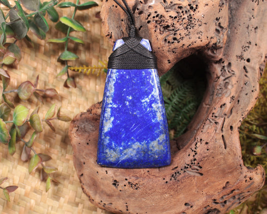 Toki or Adze carved from Lapis Lazuli