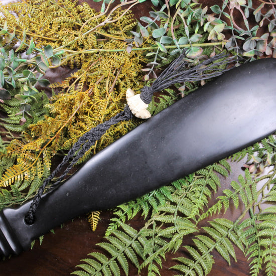 Mere or Patu carved from NZ Basalt