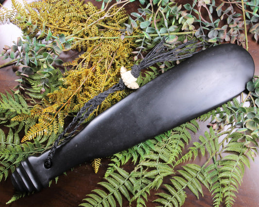 Mere or Patu carved from NZ Basalt