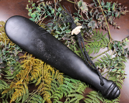 Mere or Patu carved from NZ Basalt