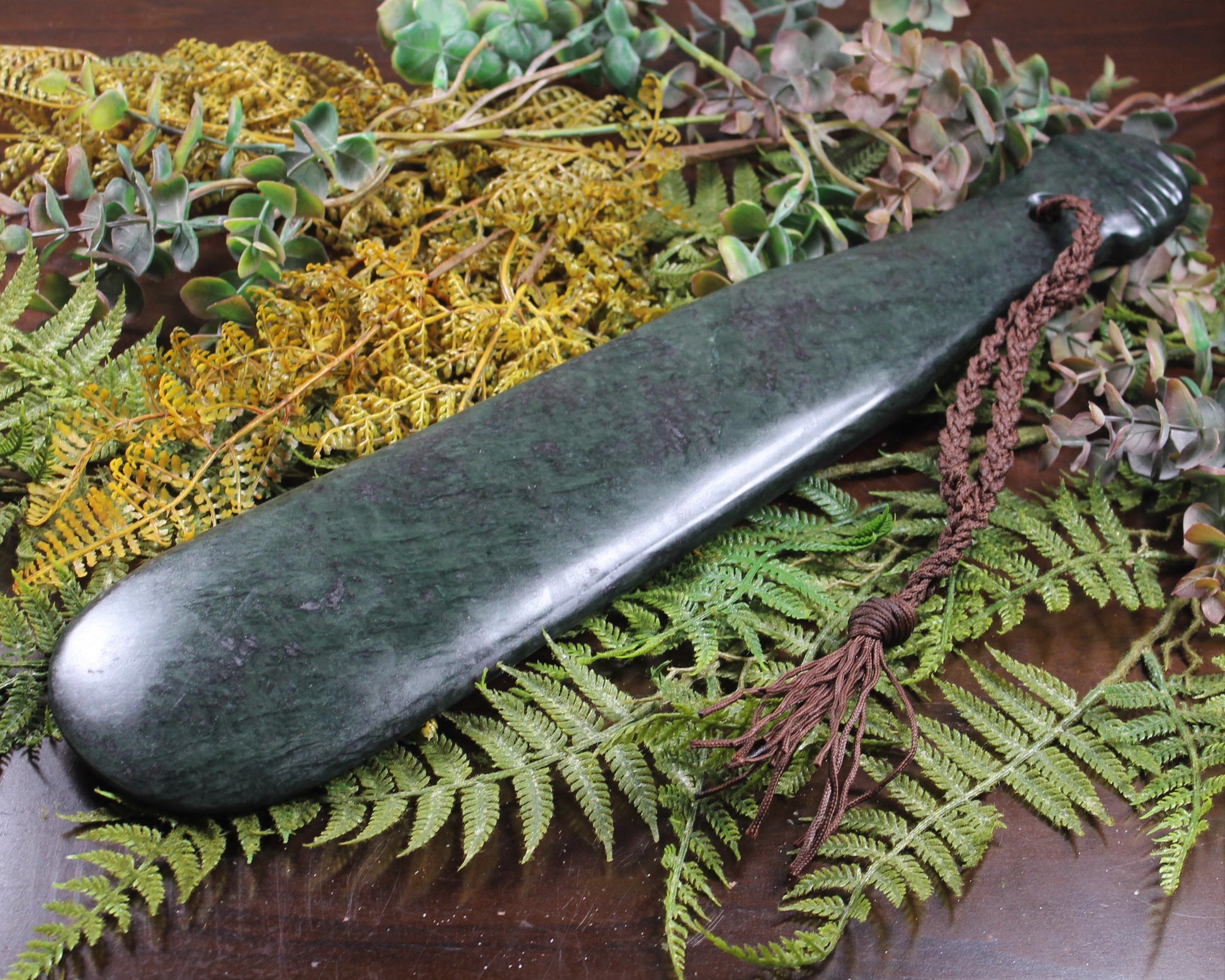 Mere or Patu carved from NZ Serpentine