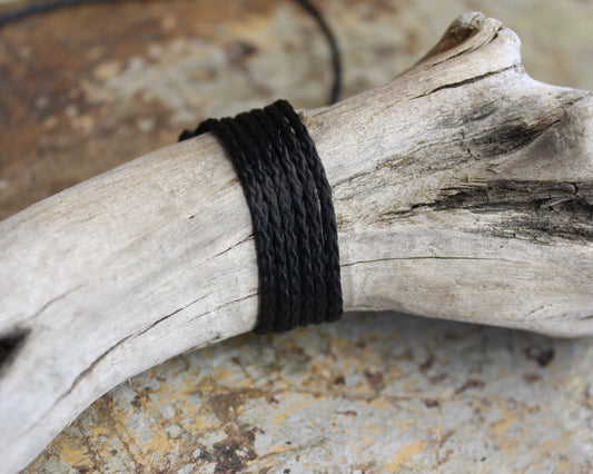 Black Cord - Machine plaited