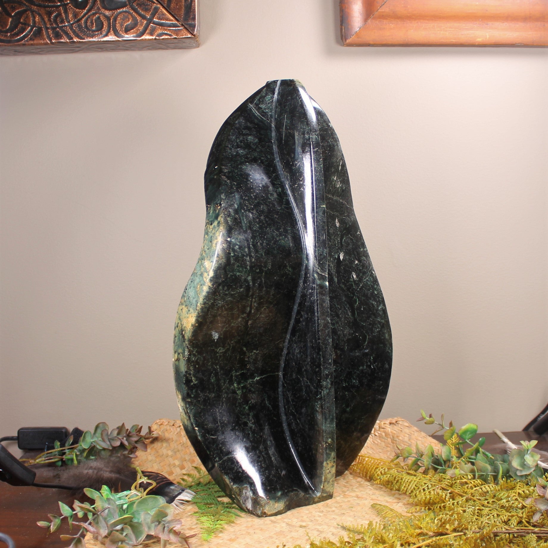 Freeform Serpentine Pounamu Sculpture