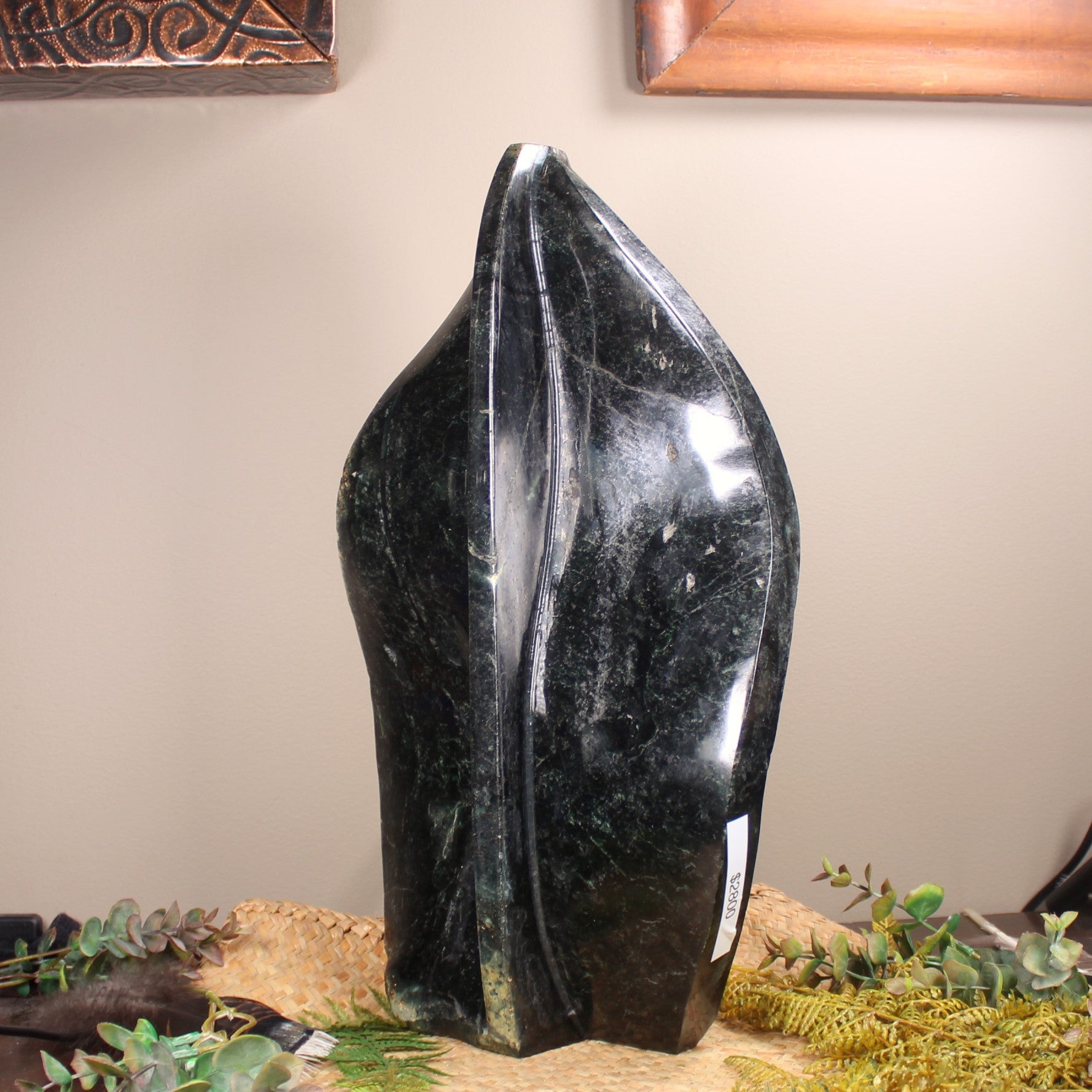 Freeform Serpentine Pounamu Sculpture