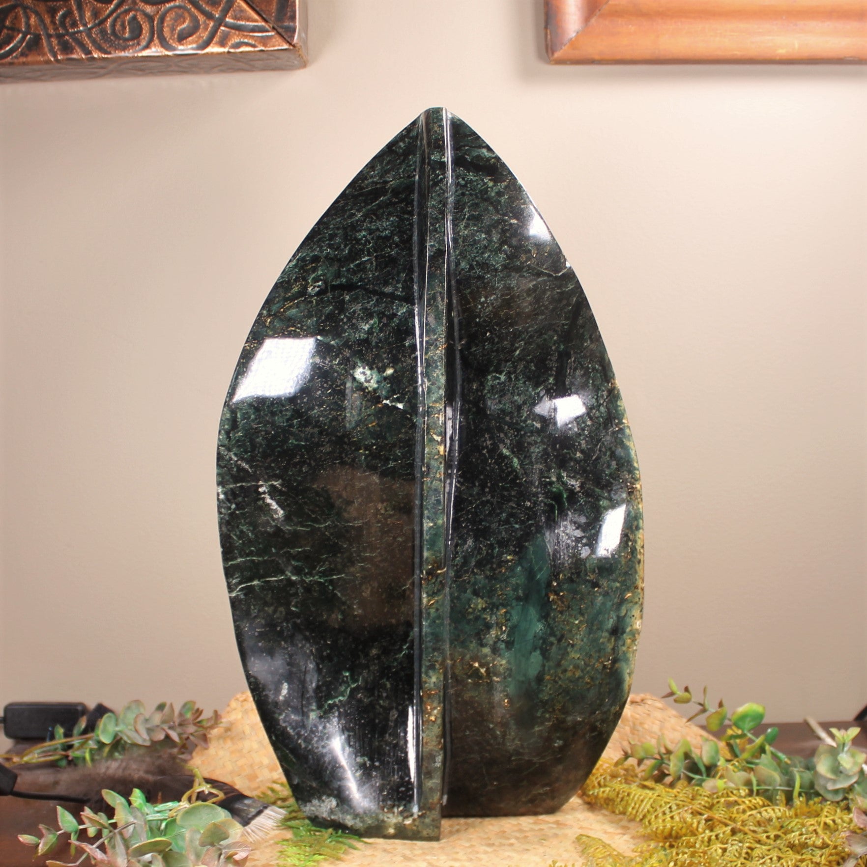 Freeform Serpentine Pounamu Sculpture