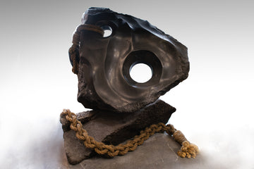 NZ Basalt Anchor Sculpture (a1)